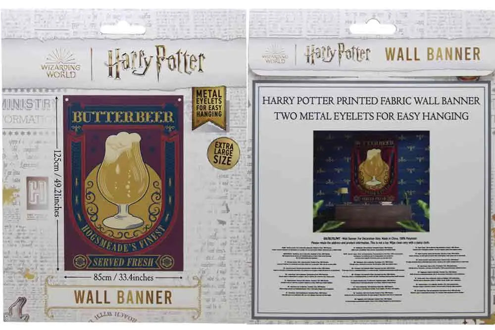HARRY POTTER - BUTTERBEER - WALL BANNER