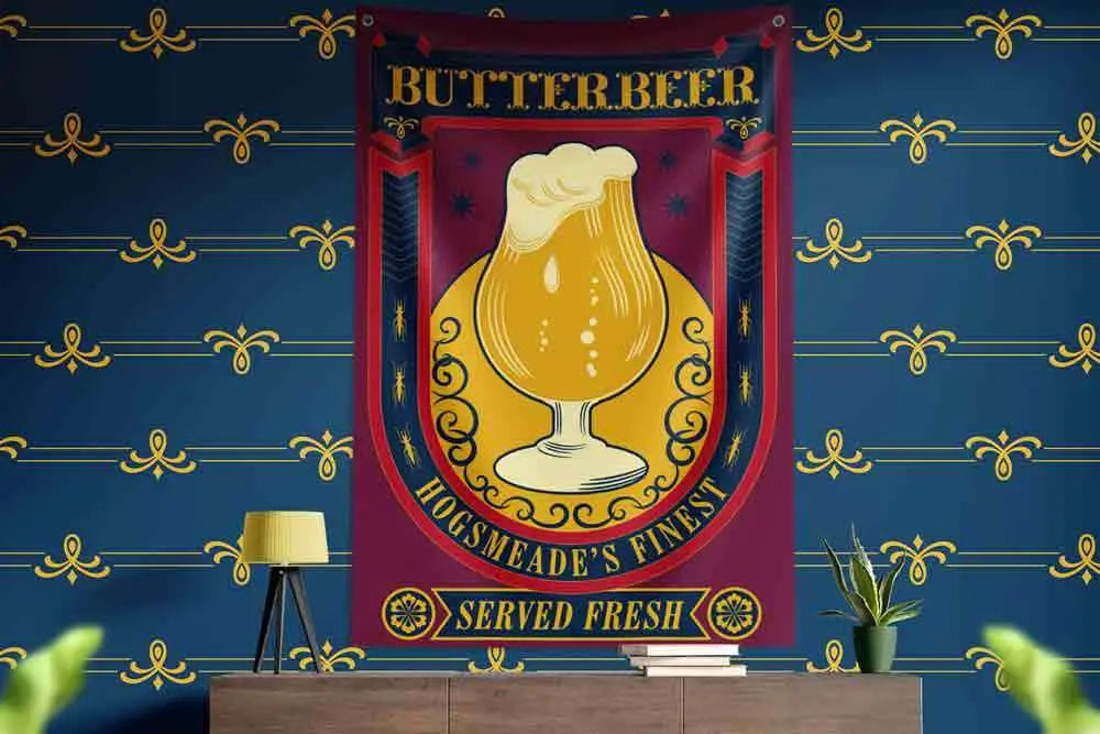 HARRY POTTER - BUTTERBEER - WALL BANNER