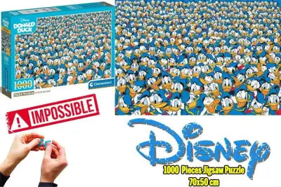 DISNEY - DONALD DUCK - IMPOSSIBLE JIGSAW PUZZLE 1000 PCS