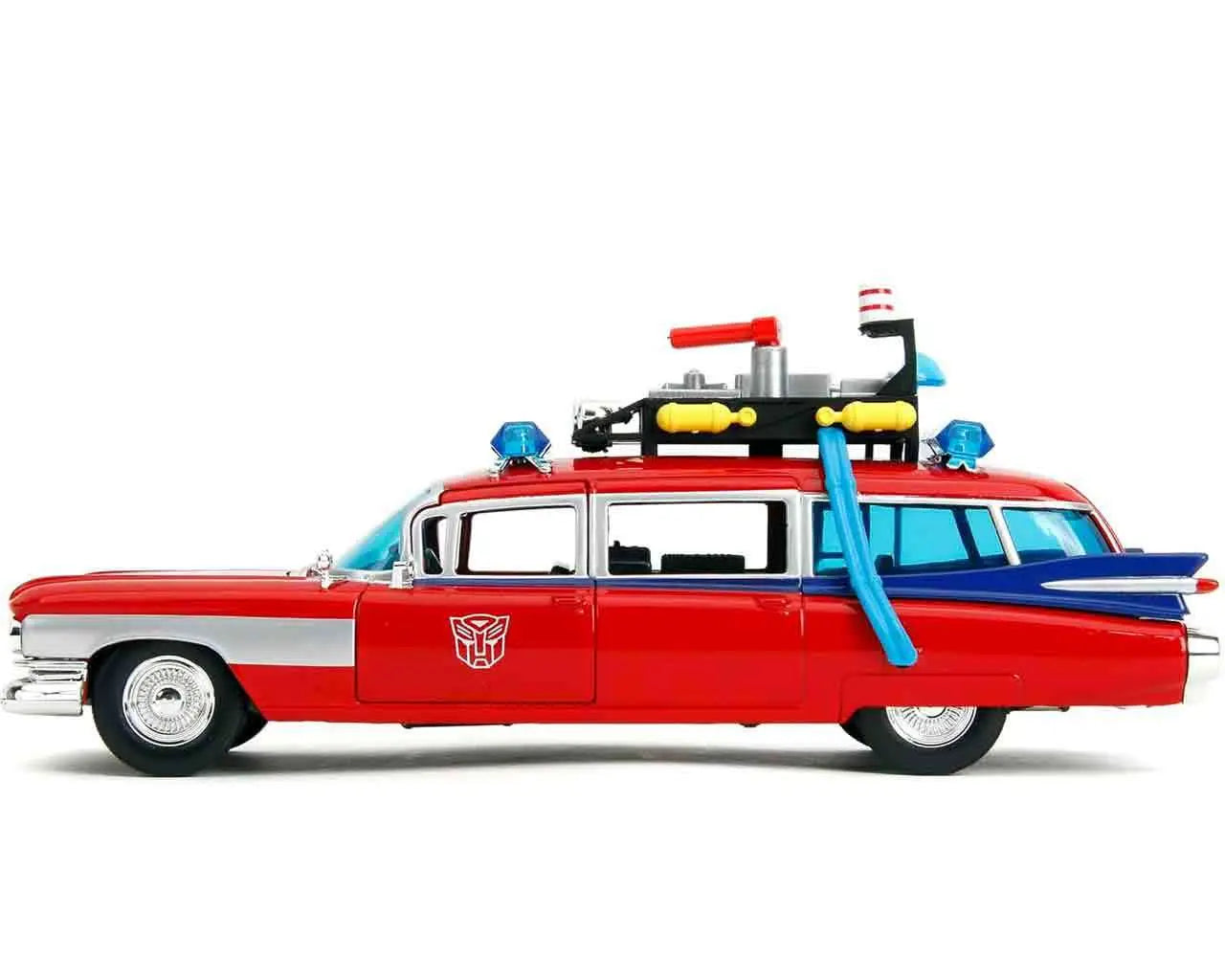 GHOSTBUSTERS x TRANSFORMERS ECTO-1 x OPTIMUS PRIME 1/24 DIE-CAST MODEL LIMITED EDITION