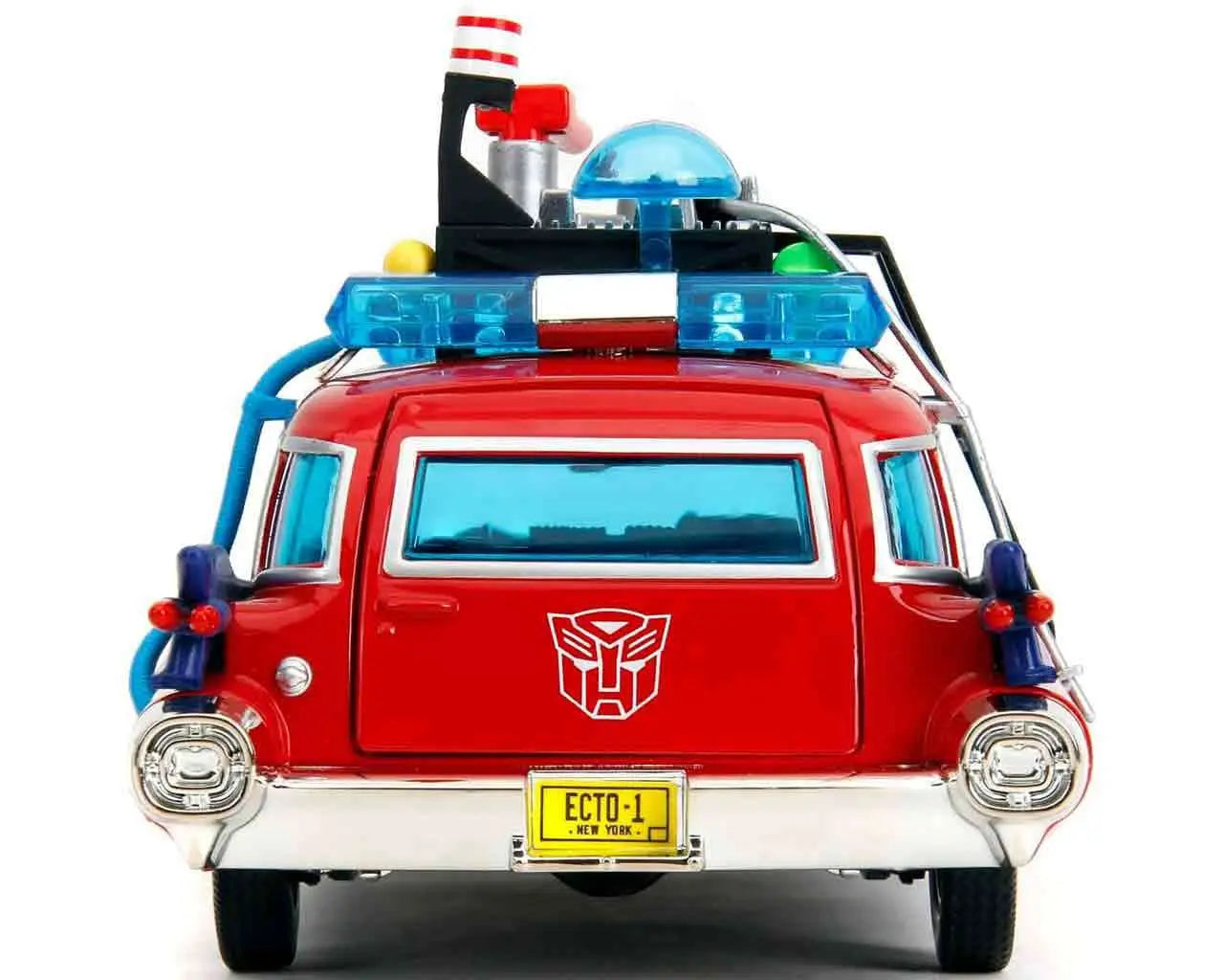 GHOSTBUSTERS x TRANSFORMERS ECTO-1 x OPTIMUS PRIME 1/24 DIE-CAST MODEL LIMITED EDITION
