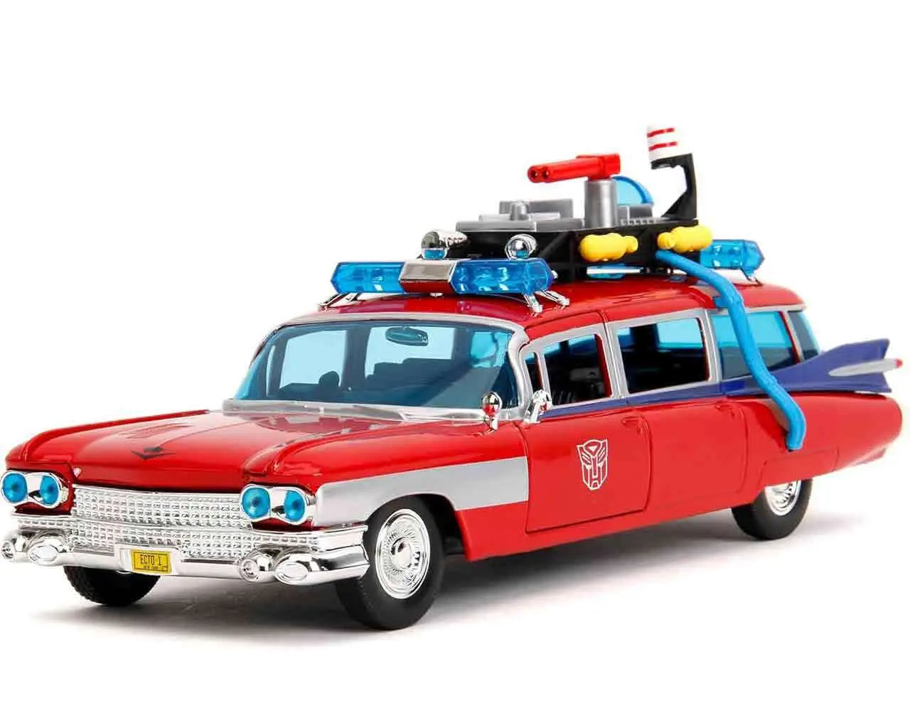 GHOSTBUSTERS x TRANSFORMERS ECTO-1 x OPTIMUS PRIME 1/24 DIE-CAST MODEL LIMITED EDITION