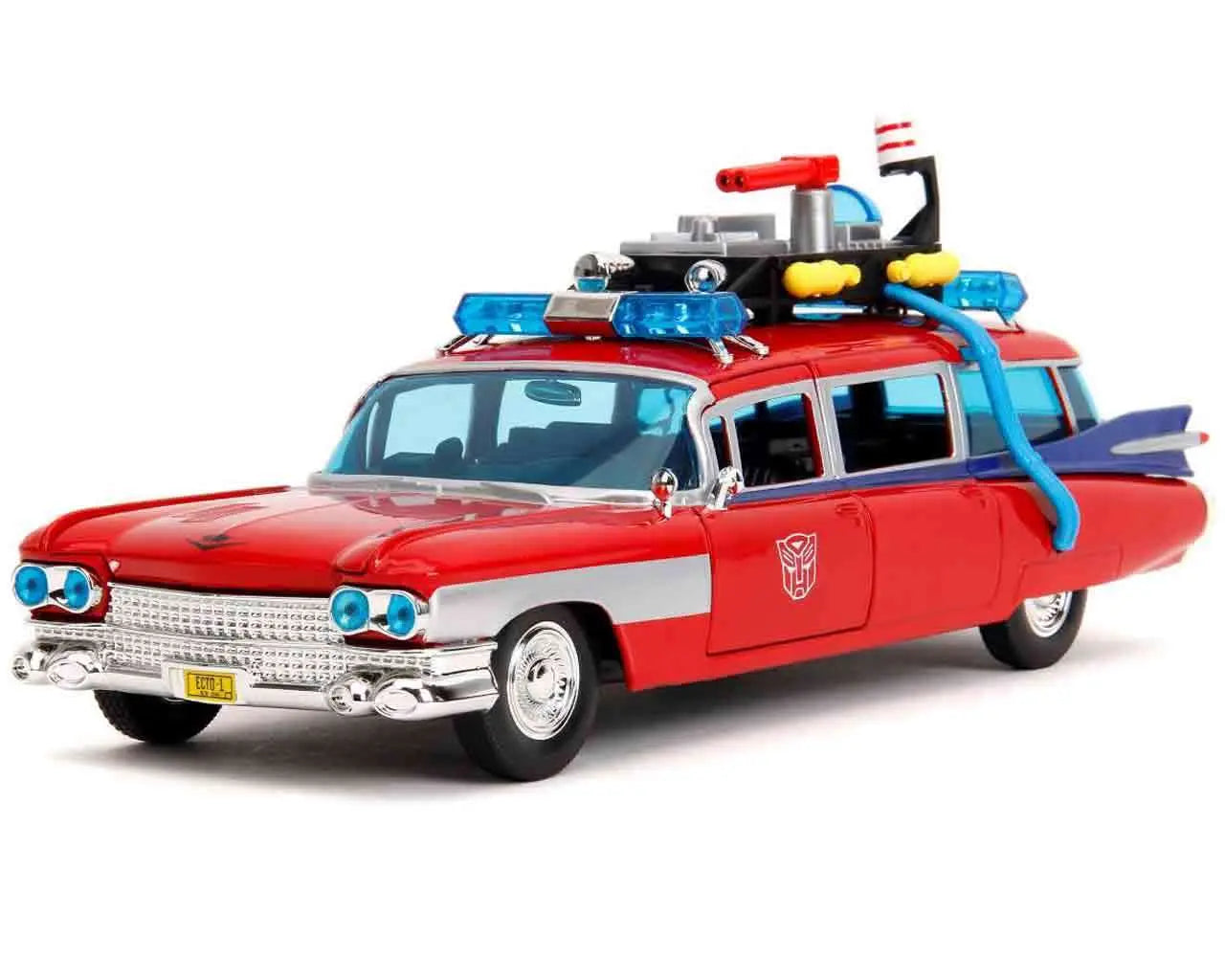 GHOSTBUSTERS x TRANSFORMERS ECTO-1 x OPTIMUS PRIME 1/24 DIE-CAST MODEL LIMITED EDITION