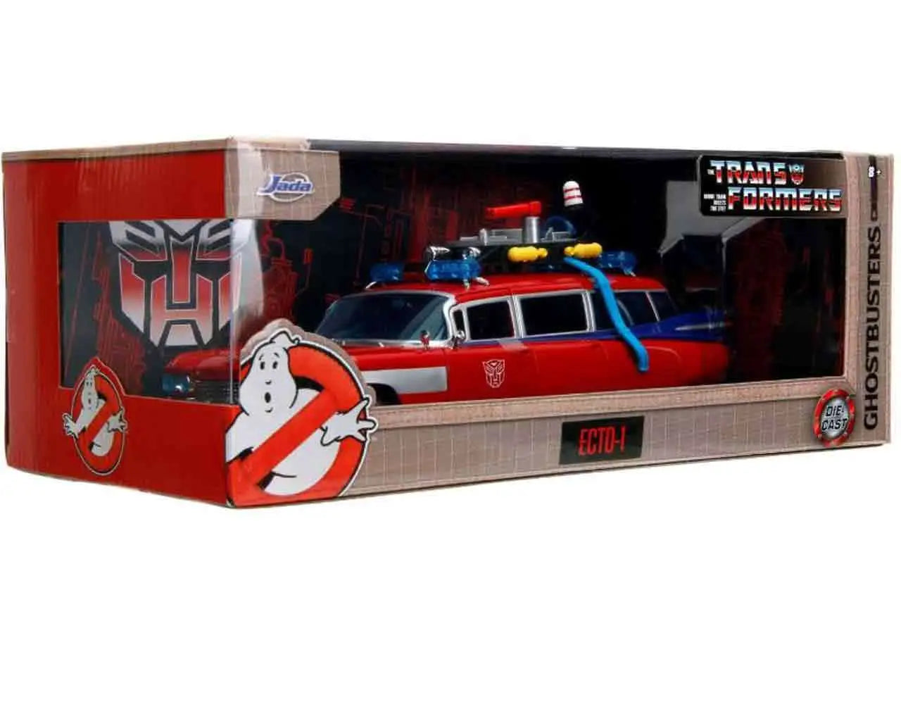 GHOSTBUSTERS x TRANSFORMERS ECTO-1 x OPTIMUS PRIME 1/24 DIE-CAST MODEL LIMITED EDITION