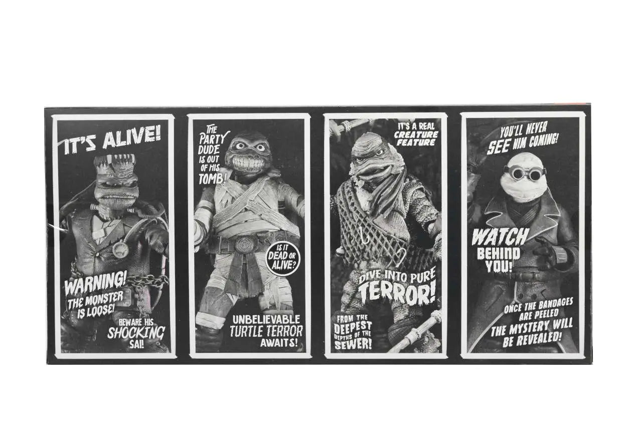 UM X TMNT TURTLES BLACK & WHITE 4PACK AF