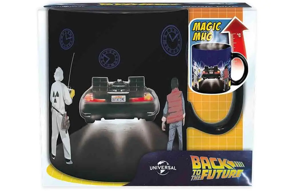BACK TO THE FUTURE TIME MACHINE HEAT CHANGE MUG