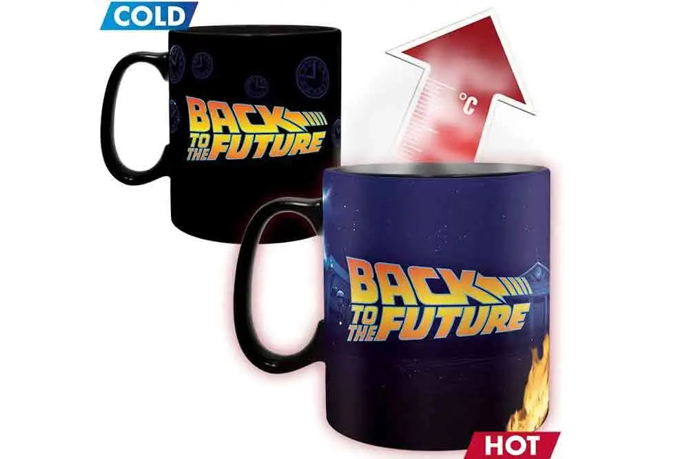 BACK TO THE FUTURE TIME MACHINE HEAT CHANGE MUG