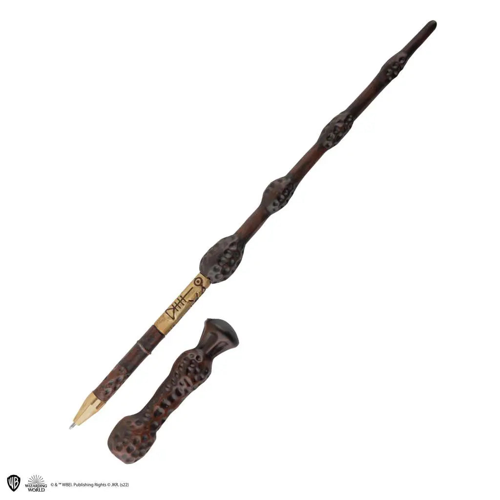 HARRY POTTER DUMBLEDORE WAND PEN IN STAND