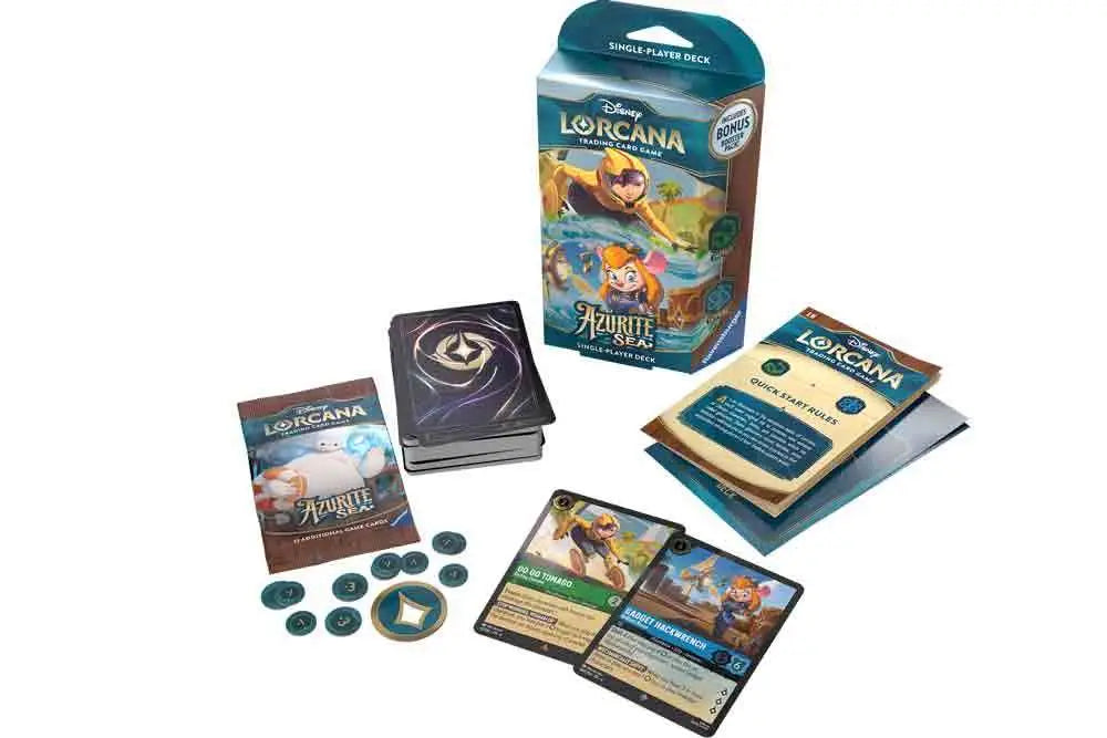 LORCANA - AZURITE SEA - STARTER DECK DISPLAY (8 DECKS) - ENGLISH