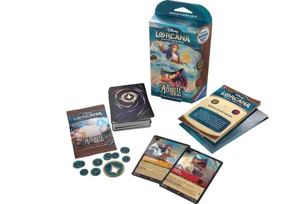 LORCANA - AZURITE SEA - STARTER DECK DISPLAY (8 DECKS) - ENGLISH