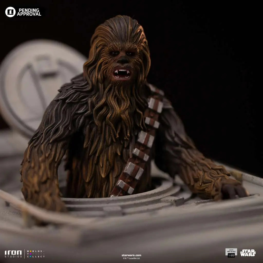 STAR WARS AT-ST AND CHEWBACCA 1/20 STATUE