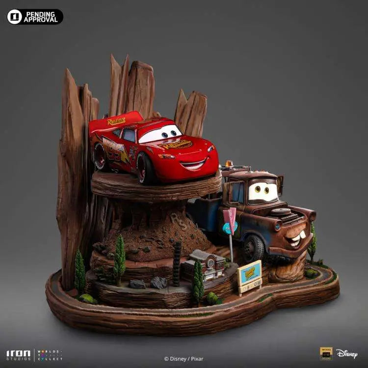 CARS LIGHTNING MCQUEEN + TOW MATER DLX 1/10 ST 1/10 STATUE