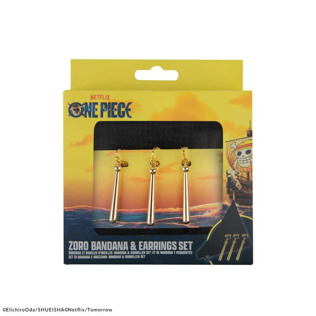 ONE PIECE BANDANA AND EARRINGS SET