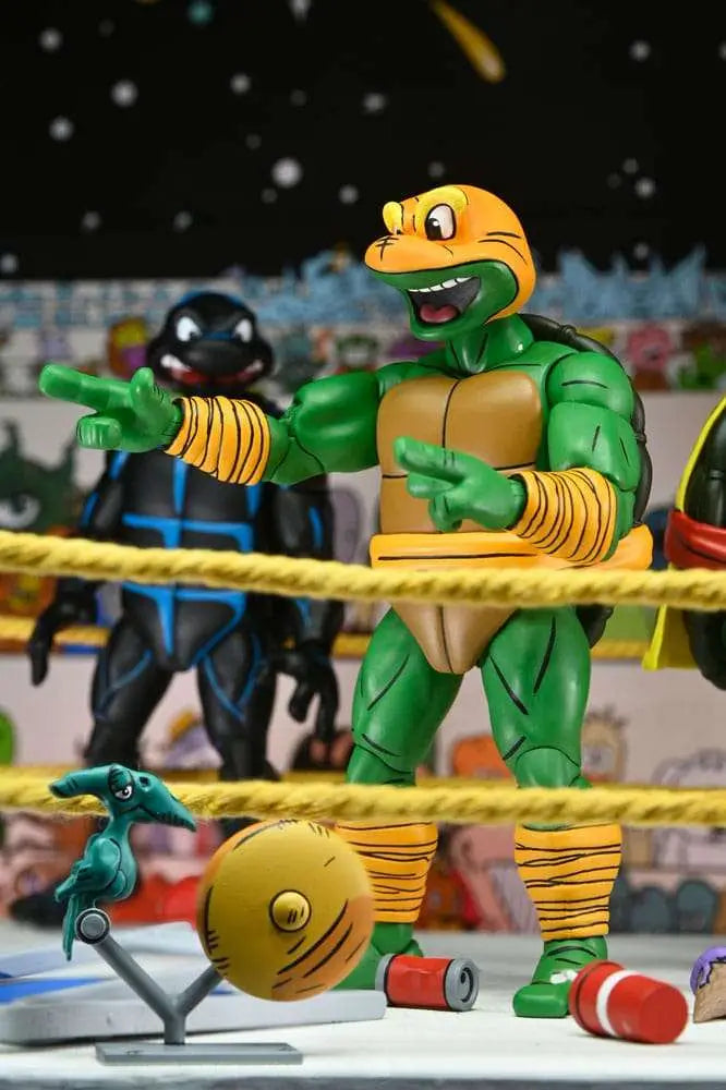 TMNT ARCHIE COMICS STUMP WRESTLING TURTLES AF 4-PK