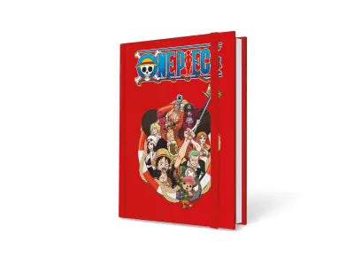 ONE PIECE STRAW HAT CREW RED A5 NOTEBOOK
