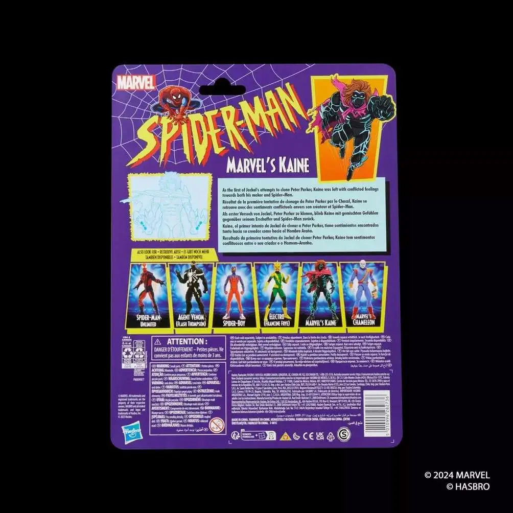 MARVEL LEGENDS SPIDER-MAN VINTAGE KAINE ACTION FIGURE