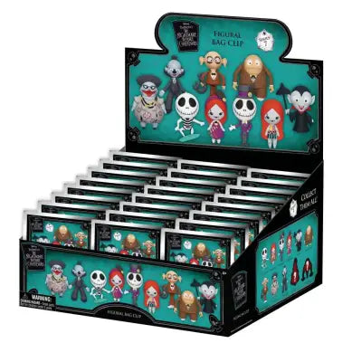 NIGHTMARE BEFORE CHRISTMAS BX S7  BAG CLIP BLIND BOX DISPLAY (24)