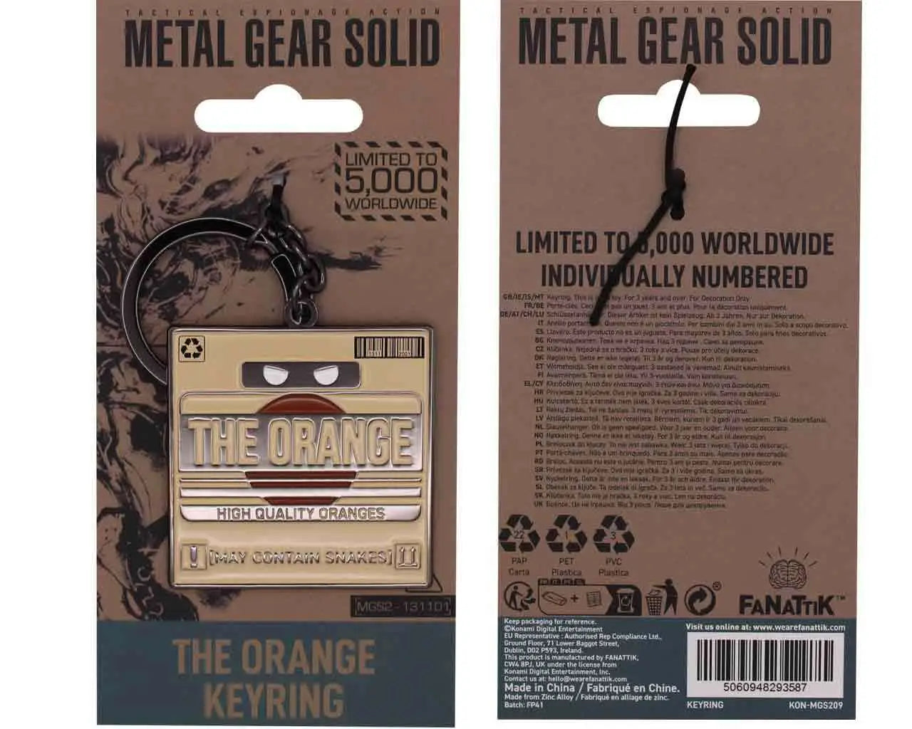 METAL GEAR SOLID 2 KEY RING