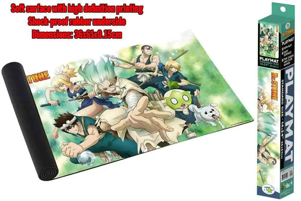 DR STONE PLAYMAT BATTLE HEROES