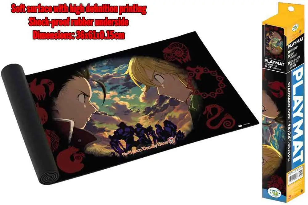 SEVEN DEADLY SINS PLAYMAT FACE TO FACE