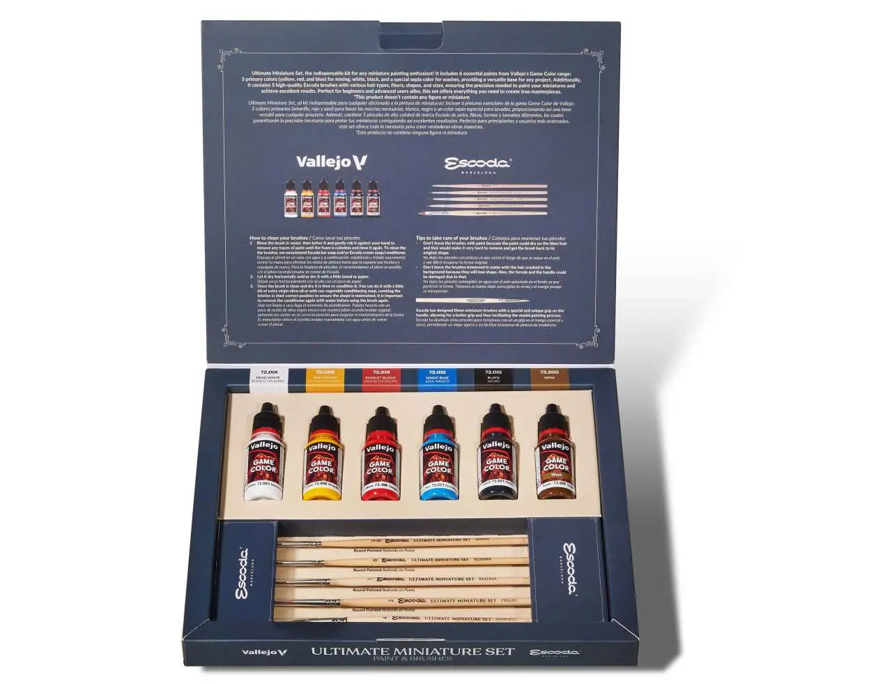 ULTIMATE MINIATURE SET PAINT AND BRUSHES 72206
