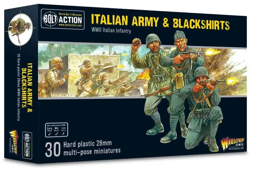 BOLT ACTION - ITALIAN ARMY & BLACKSHIRTS