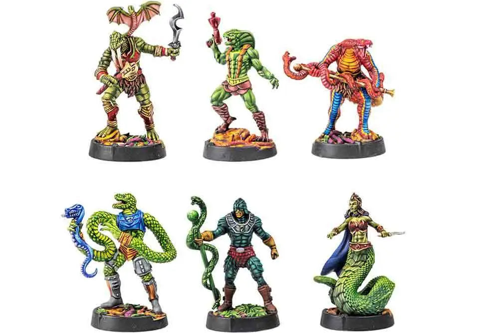 MASTERS OF THE UNIVERSE BATTLEGROUND - WAVE 8: SNAKE MEN FACTION - DEUTSCHE EDITION