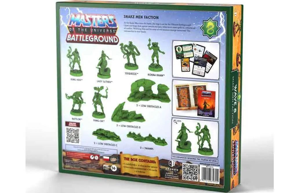 MASTERS OF THE UNIVERSE BATTLEGROUND - WAVE 8: SNAKE MEN FACTION - EDICION ESPANOLA