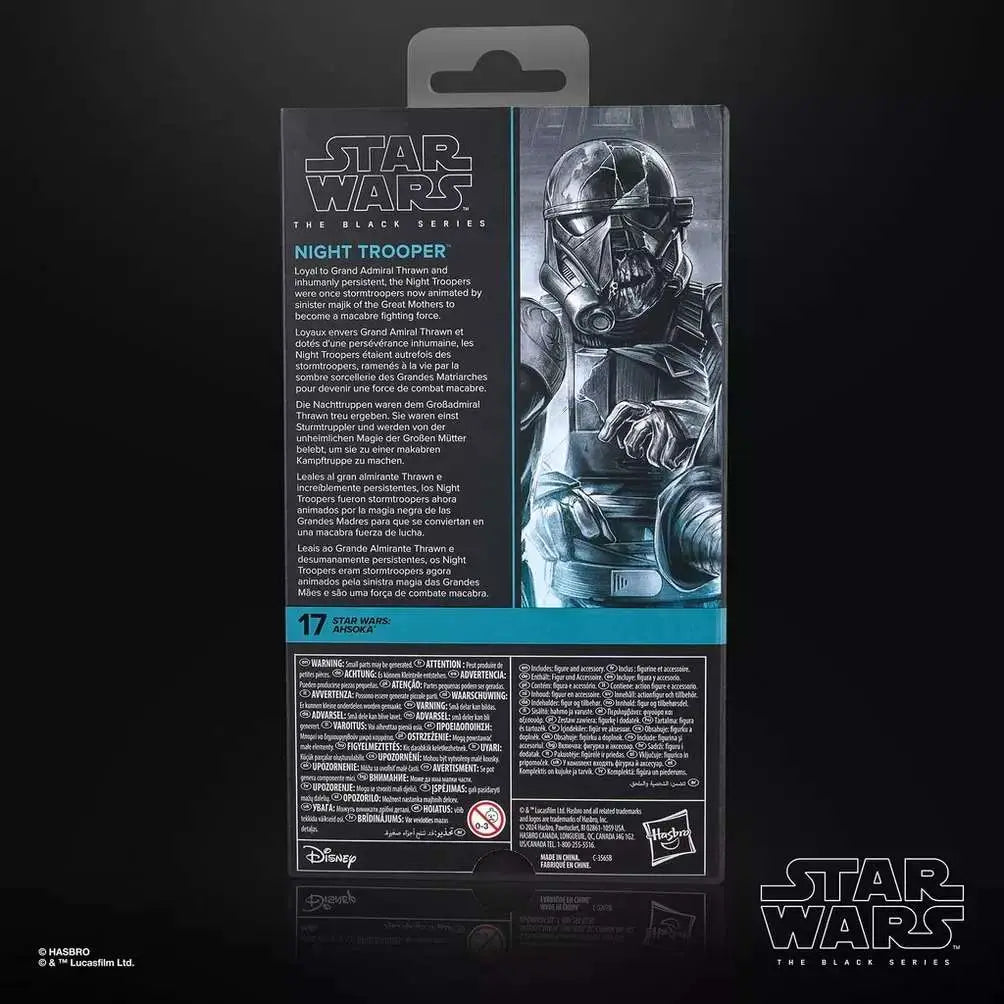 STAR WARS BLACK SERIES AHSOKA NIGHT TROOPER ACTION FIGURE