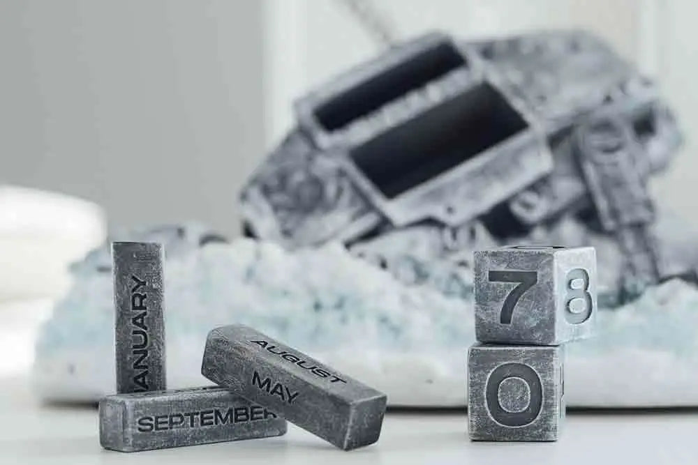 STAR WARS  ATAT WALKER DESTROYED 3D PERPETUAL CALENDAR