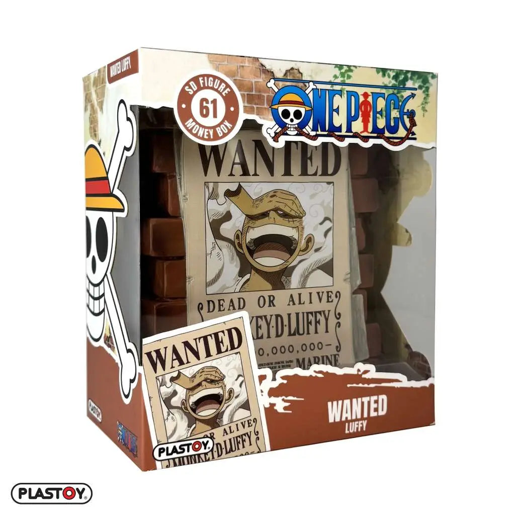 ONE PIECE POSTER WANTED LUFFY MONEY BOX