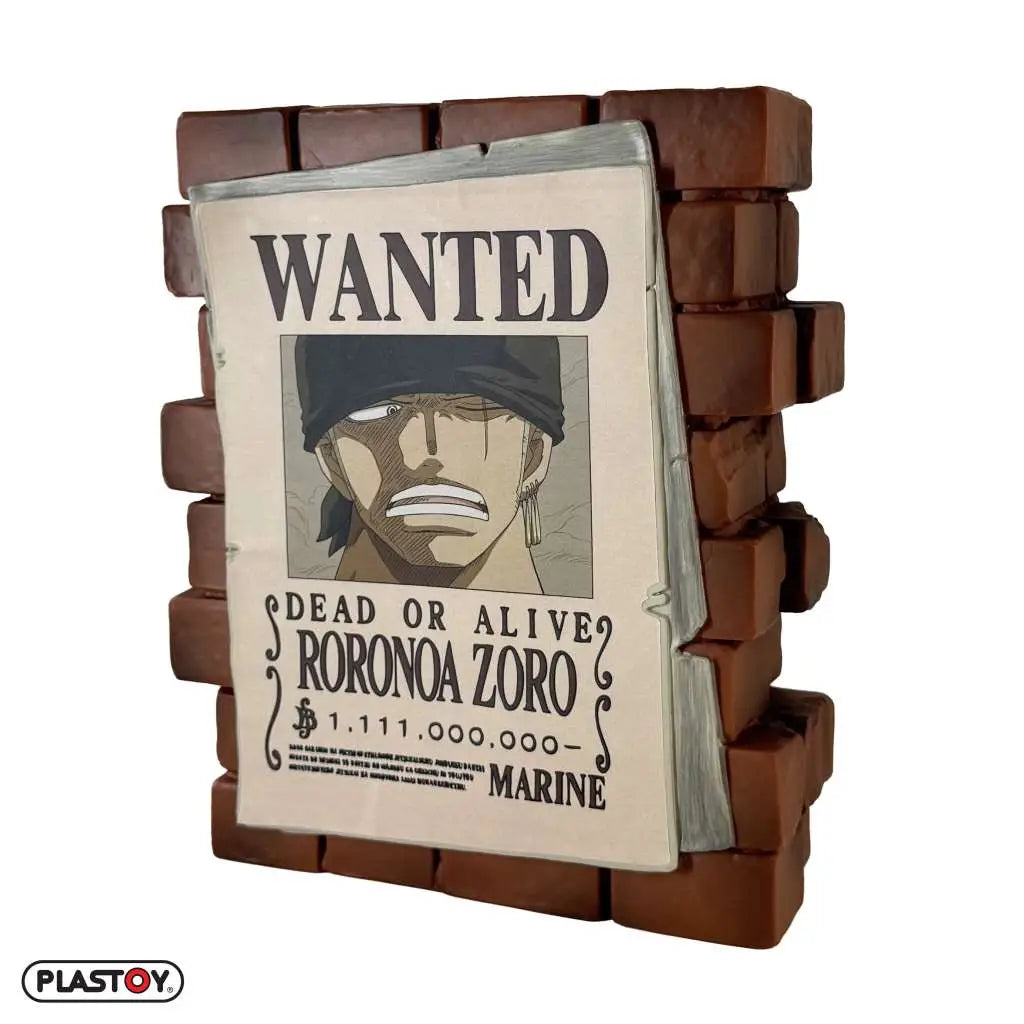 ONE PIECE POSTER WANTED ZORO MONEY BOX