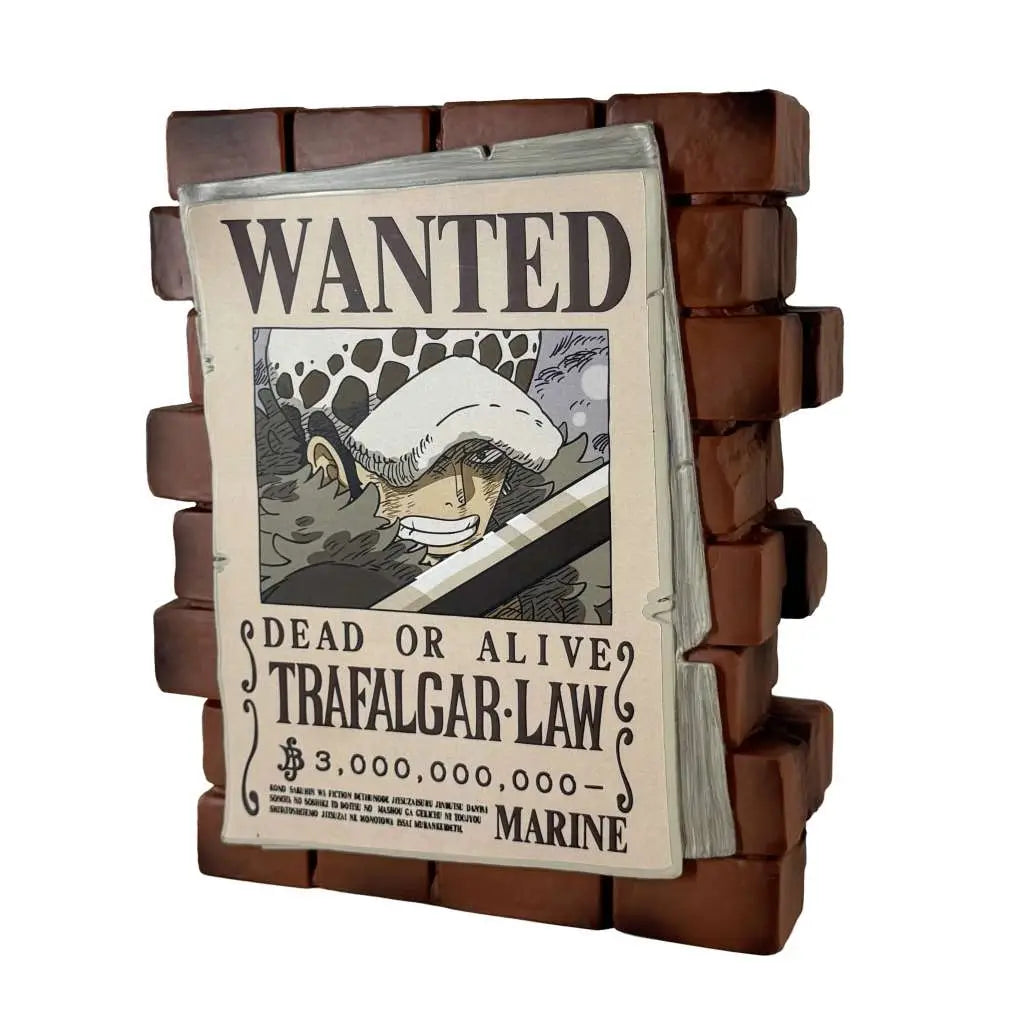 ONE PIECE POSTER WANTED LAW MONEY BOX