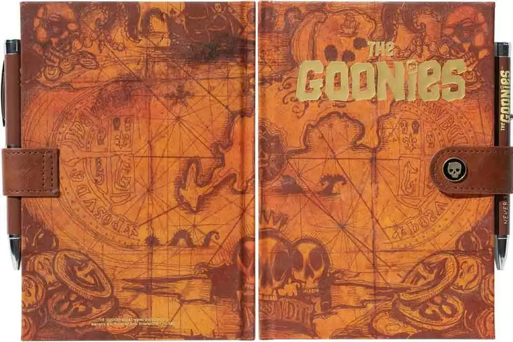 THE GOONIES THE TREASURE MAP NOTEBOOK