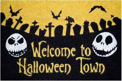 THE NIGHTMARE BEFORE CHRISTMAS HALLOWEEN TOWN DOORMAT
