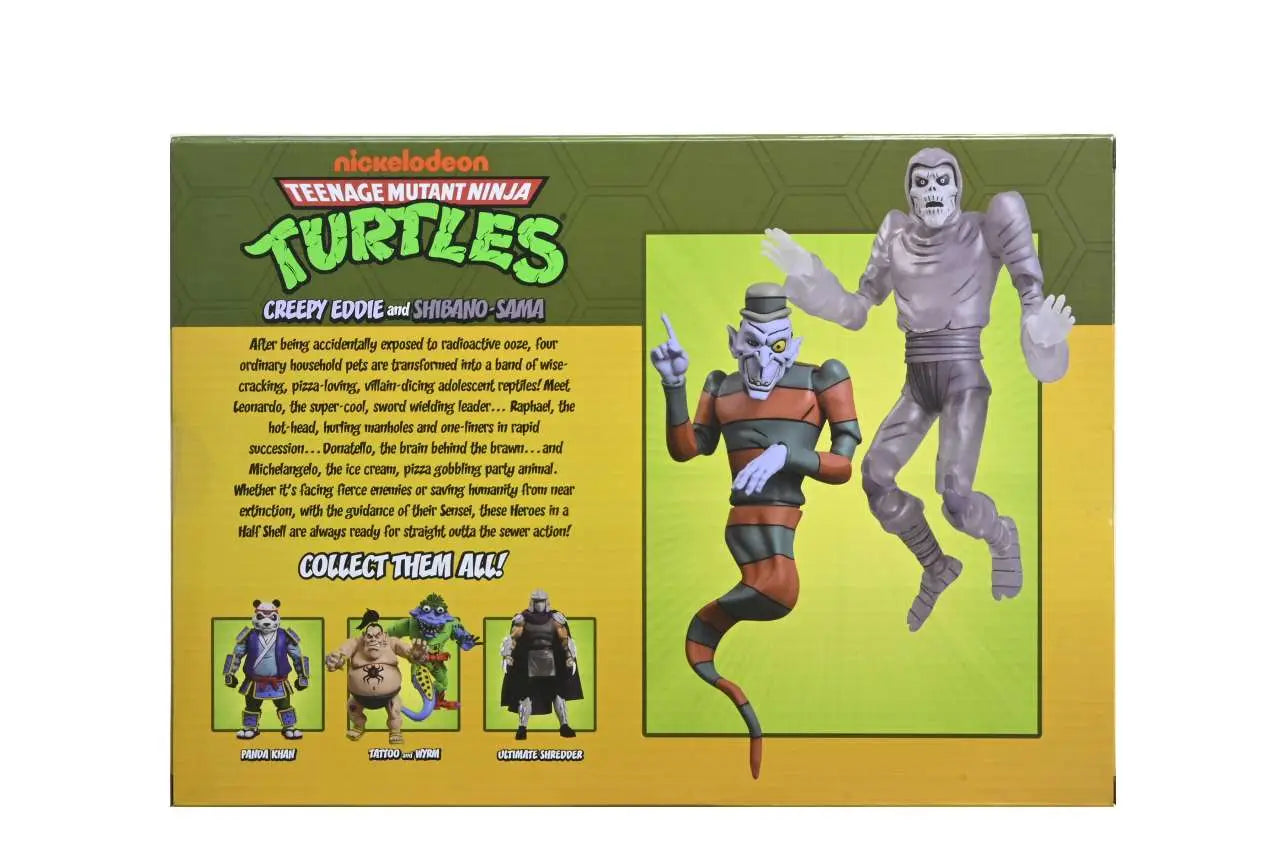 TMNT CARTOON CREEPY EDDIE & SHIBANO-SAMA 2PACK AF