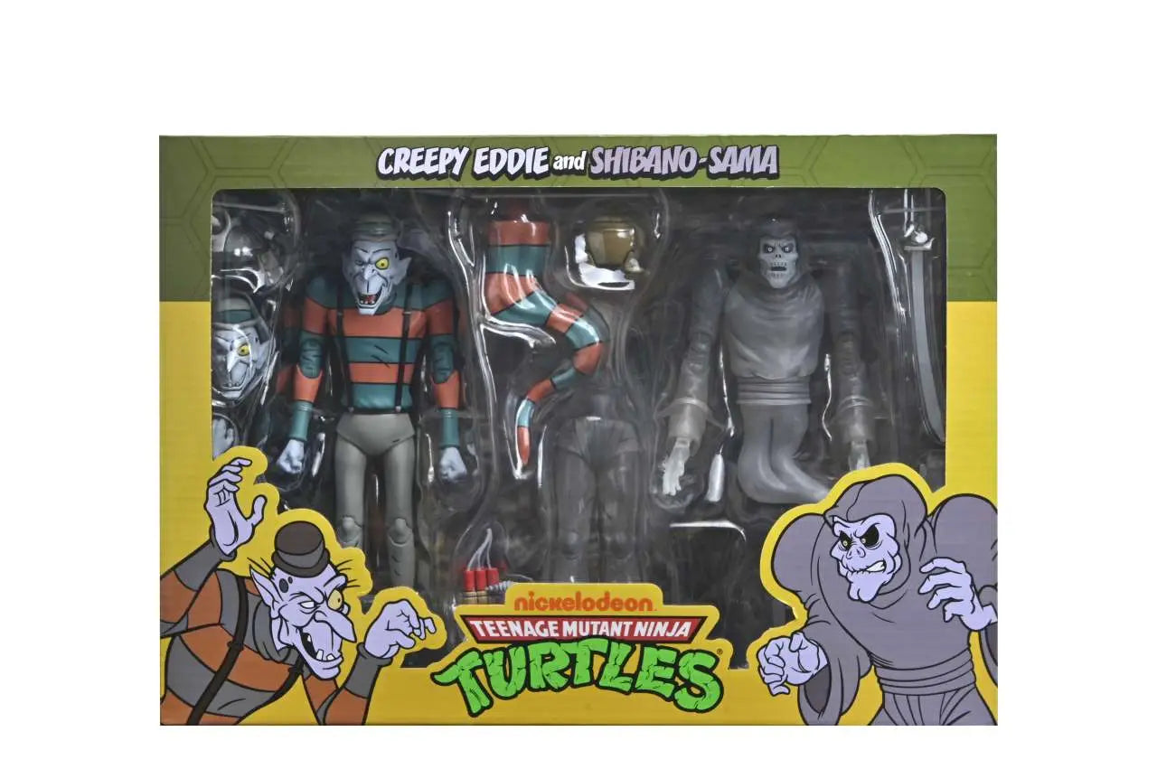 TMNT CARTOON CREEPY EDDIE & SHIBANO-SAMA 2PACK AF