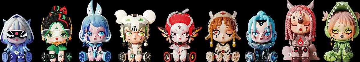 PUNKDAO FIGURINE BLIND BOX DISPLAY (12)
