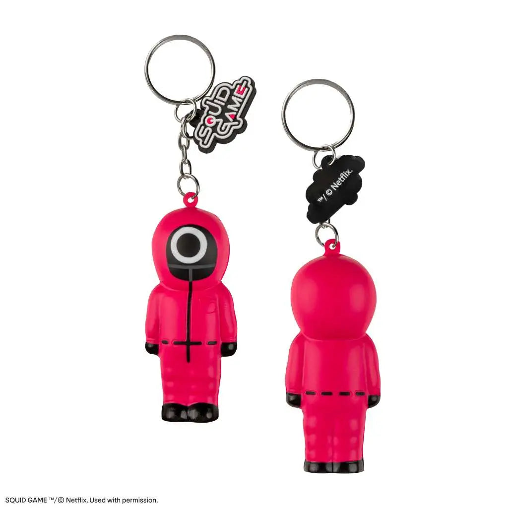 SQUID GAME WORKER SQUISHY KEYCHAIN