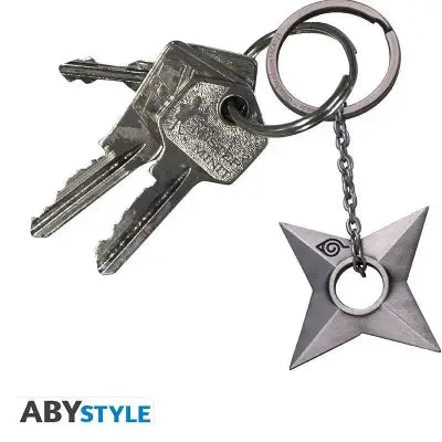 NARUTO SHIPPUDEN SHURIKEN KONOHA 3D KEYCHAIN