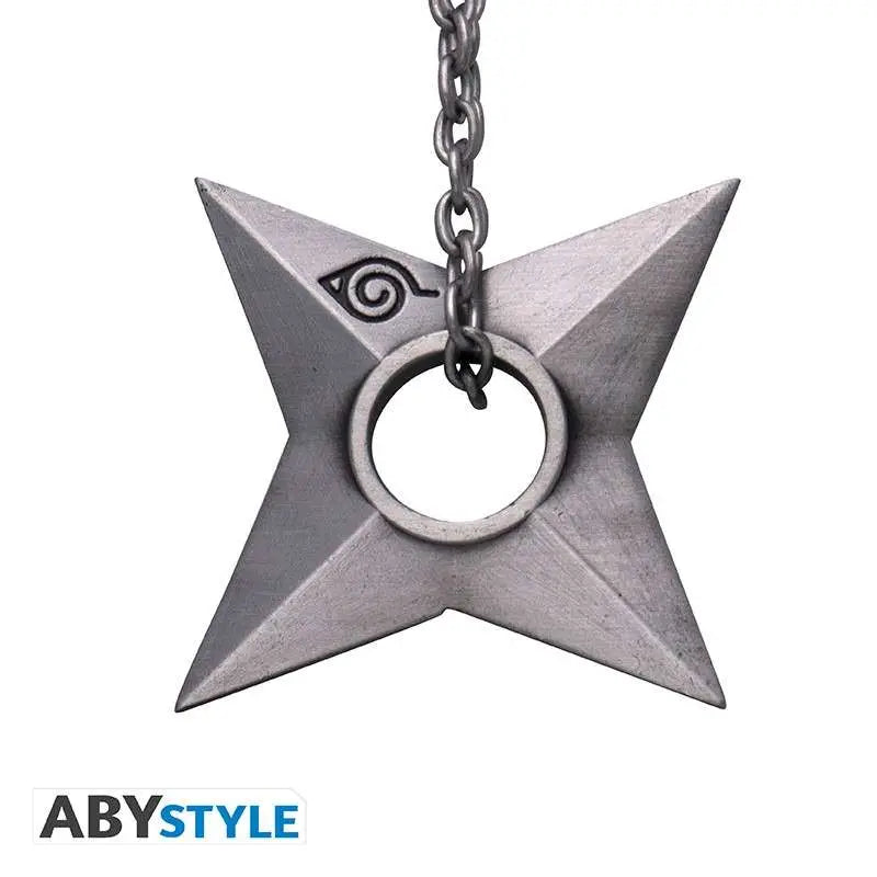 NARUTO SHIPPUDEN SHURIKEN KONOHA 3D KEYCHAIN