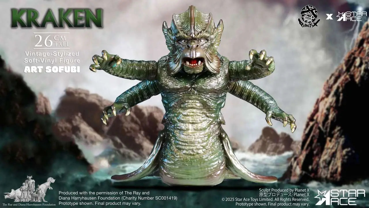 RAY HARRYHAUSEN KRAKEN VINTAGE-STYLED SOFT-VINYL STATUE