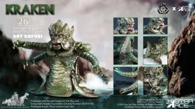 RAY HARRYHAUSEN KRAKEN VINTAGE-STYLED SOFT-VINYL STATUE