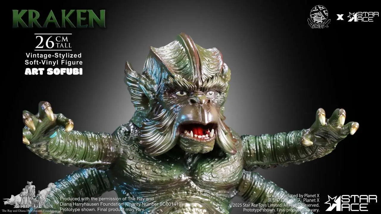 RAY HARRYHAUSEN KRAKEN VINTAGE-STYLED SOFT-VINYL STATUE