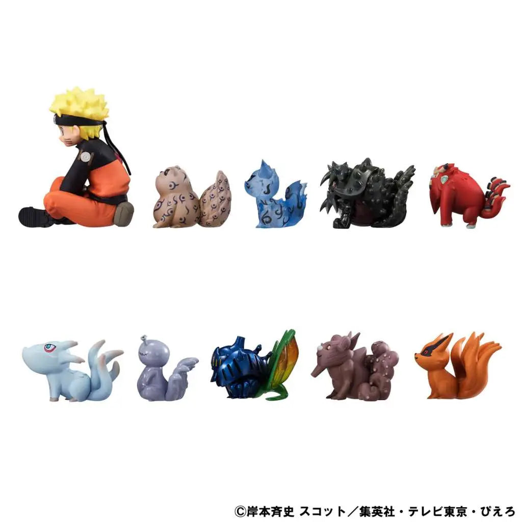 NARUTO SHIPPUDEN GAIDEN UZUMAKI NARUTO & BIJU GEM SET STATUE