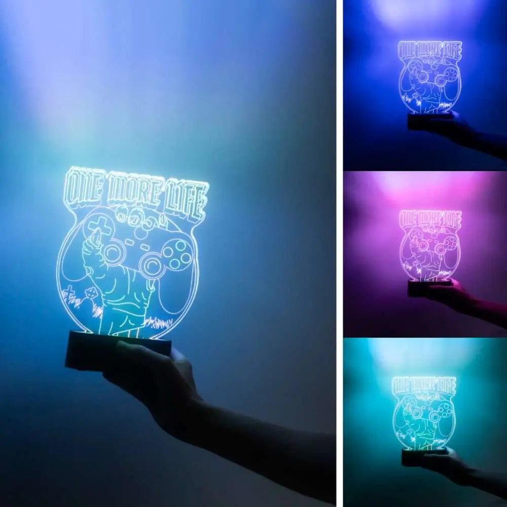 GAMERATION ONE MORE LIFE DESK LED LAMP