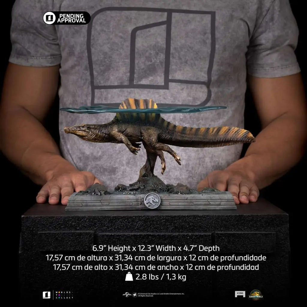 JURASSIC WORLD REBIRTH SPINOSAURUS ICONS STATUE