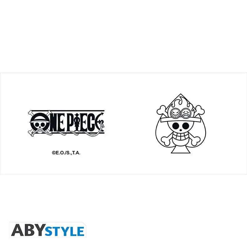 ONE PIECE ACE & SKULL MUG CARABINER