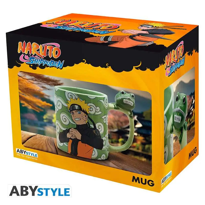 NARUTO SHIPPUDEN NARUTO & GAMA CHAN MUG 3D HANDLE