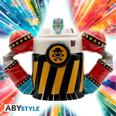 ONE PIECE FRANKY IRON PIRATE SHOGUN 3D MUG
